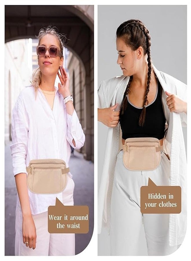 Black Sparrow Hidden Waist Bag Secure Travel Money Belt Undercover Hidden RFID Blocking Wallet Anti Theft Passport Wallets for Men & Women Waist Pouch Purse Travel Accessories - Image 5